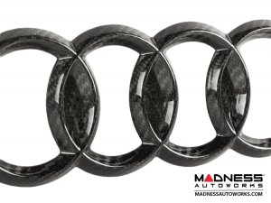 Audi Rear Emblem - Carbon Fiber - 7" (178.8mm) Audi Rear Emblem - Carbon Fiber - 7" (178.8mm)